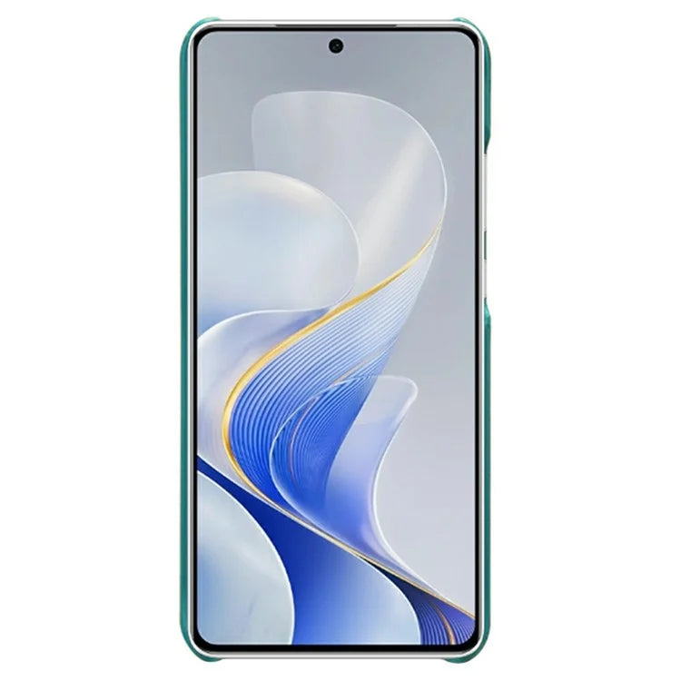 For vivo S19 5G Case Calf Texture PU Leather Hard PC Protective Phone Cover