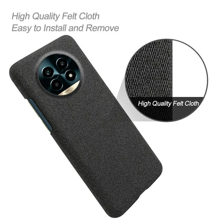 For Realme 13 Pro 5G Case Cloth Texture Anti-Scratch Protective PC Phone Cover