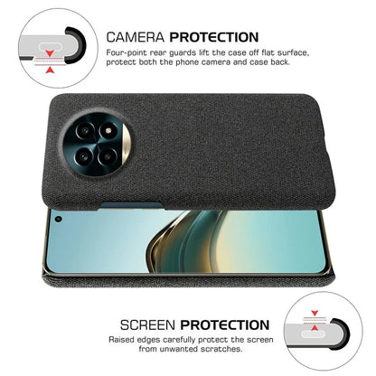For Realme 13 Pro 5G Case Cloth Texture Anti-Scratch Protective PC Phone Cover