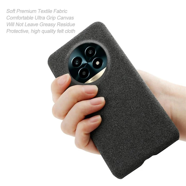 For Realme 13 Pro 5G Case Cloth Texture Anti-Scratch Protective PC Phone Cover