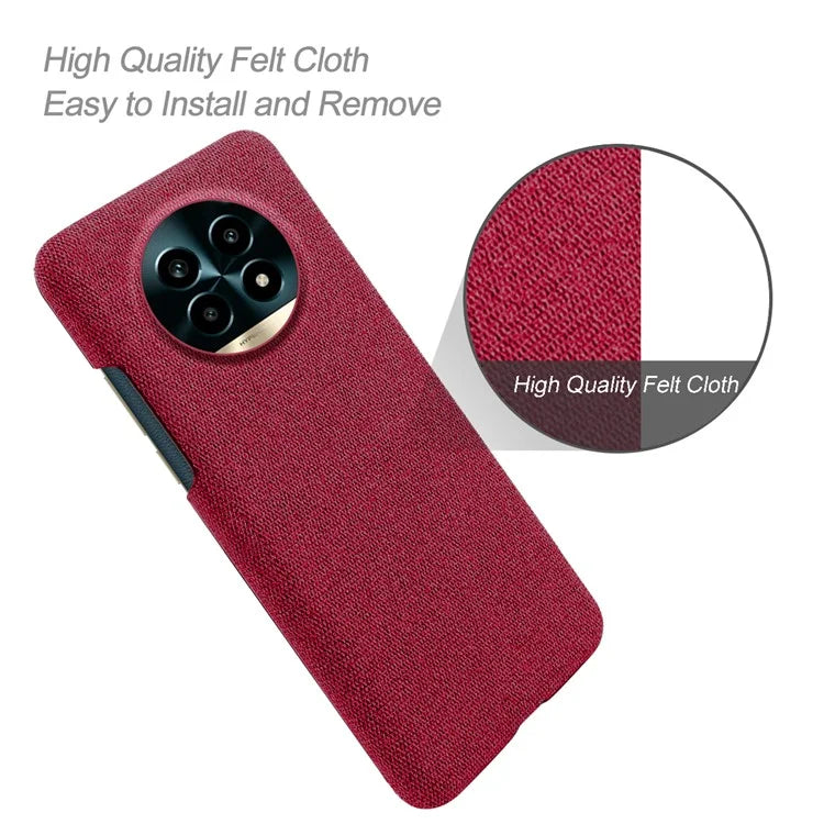 For Realme 13 Pro 5G Case Cloth Texture Anti-Scratch Protective PC Phone Cover