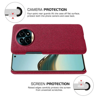For Realme 13 Pro 5G Case Cloth Texture Anti-Scratch Protective PC Phone Cover