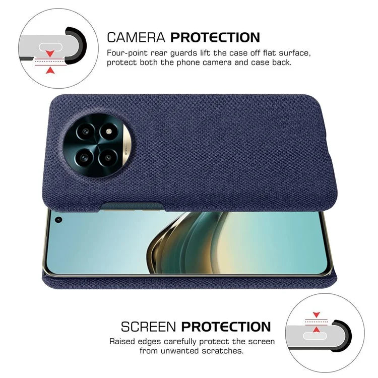For Realme 13 Pro 5G Case Cloth Texture Anti-Scratch Protective PC Phone Cover