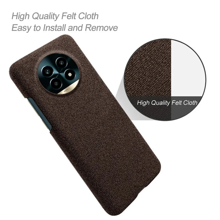 For Realme 13 Pro 5G Case Cloth Texture Anti-Scratch Protective PC Phone Cover