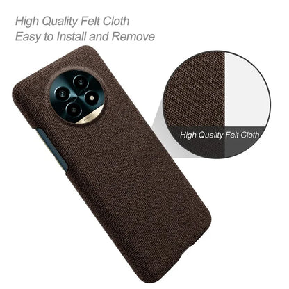 For Realme 13 Pro 5G Case Cloth Texture Anti-Scratch Protective PC Phone Cover