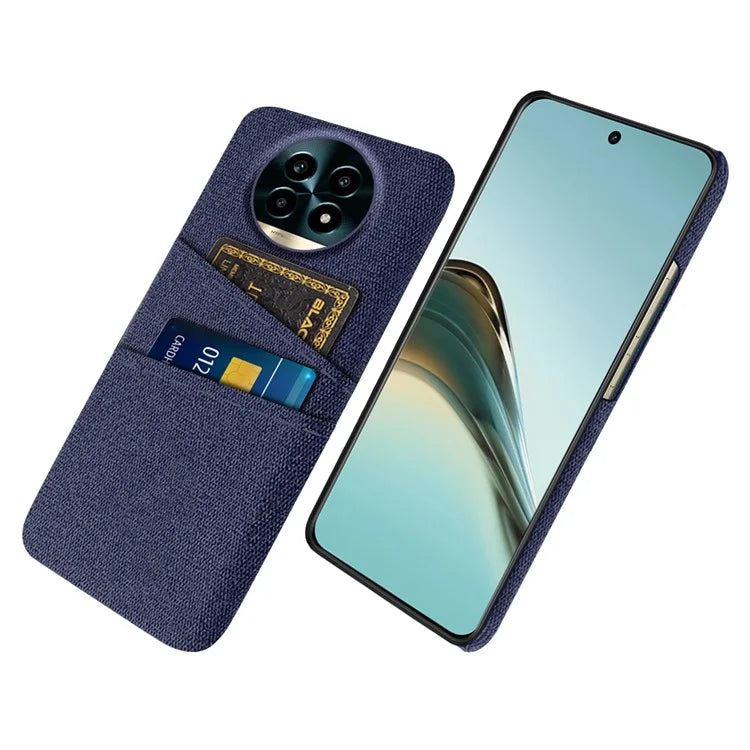 For Realme 13 Pro 5G Case Cloth + Hard PC Phone Cover with Dual Card Slots