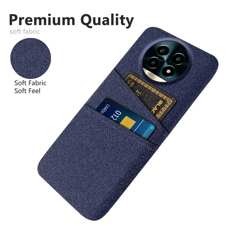 For Realme 13 Pro 5G Case Cloth + Hard PC Phone Cover with Dual Card Slots