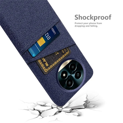 For Realme 13 Pro 5G Case Cloth + Hard PC Phone Cover with Dual Card Slots