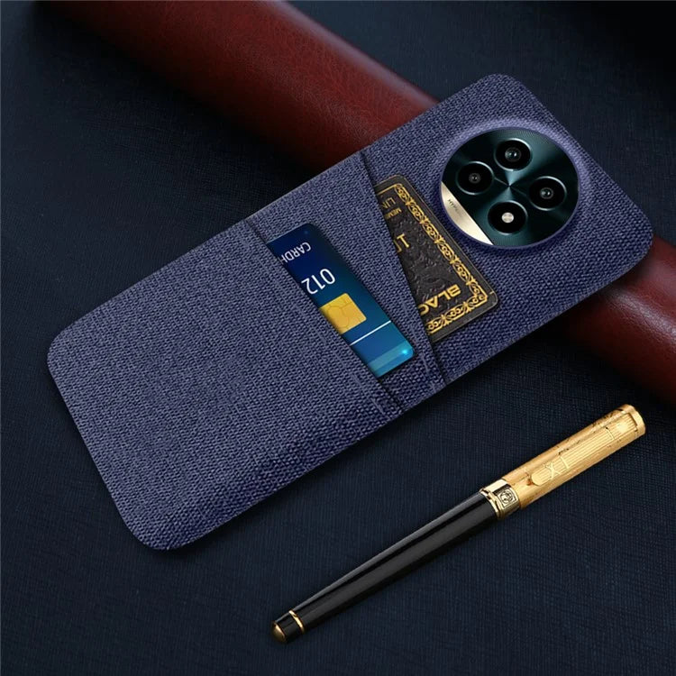 For Realme 13 Pro 5G Case Cloth + Hard PC Phone Cover with Dual Card Slots