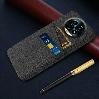 For Realme 13 Pro 5G Case Cloth + Hard PC Phone Cover with Dual Card Slots