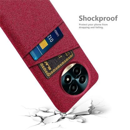 For Realme 13 Pro 5G Case Cloth + Hard PC Phone Cover with Dual Card Slots