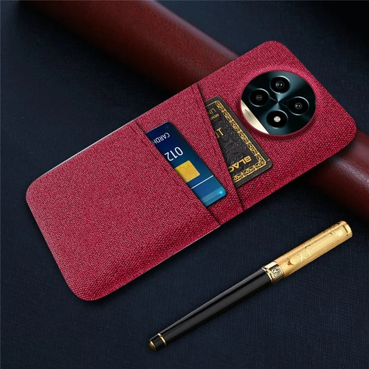 For Realme 13 Pro 5G Case Cloth + Hard PC Phone Cover with Dual Card Slots