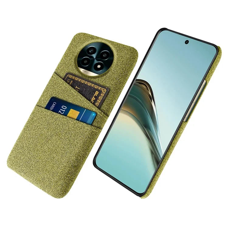 For Realme 13 Pro 5G Case Cloth + Hard PC Phone Cover with Dual Card Slots