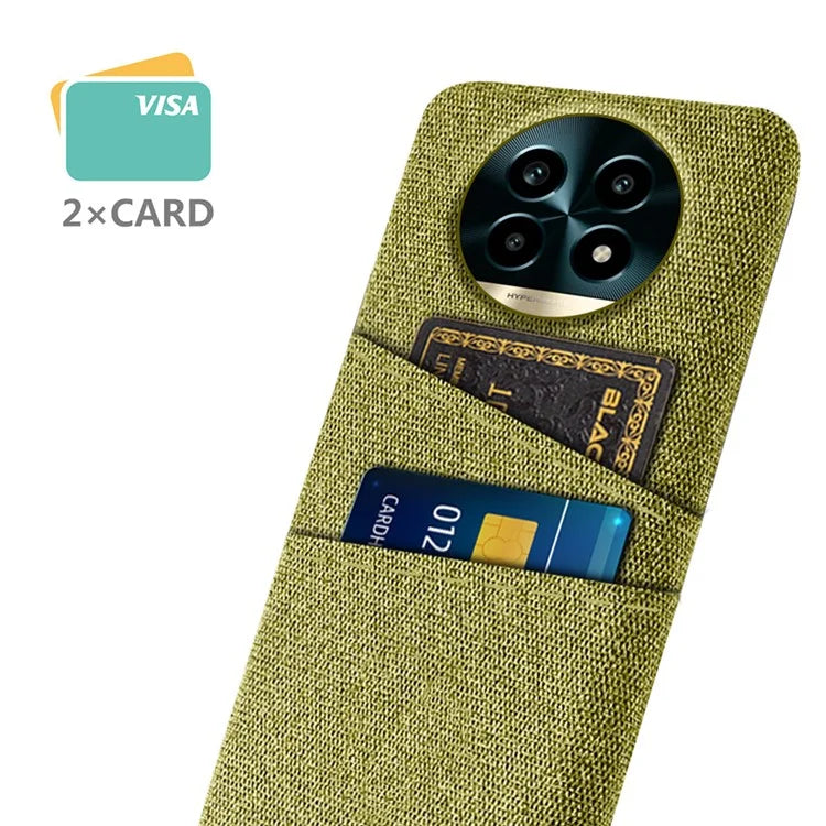 For Realme 13 Pro 5G Case Cloth + Hard PC Phone Cover with Dual Card Slots