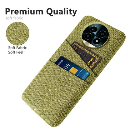For Realme 13 Pro 5G Case Cloth + Hard PC Phone Cover with Dual Card Slots