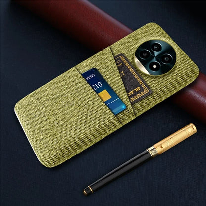 For Realme 13 Pro 5G Case Cloth + Hard PC Phone Cover with Dual Card Slots