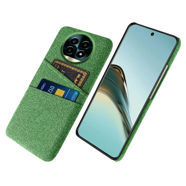 For Realme 13 Pro 5G Case Cloth + Hard PC Phone Cover with Dual Card Slots