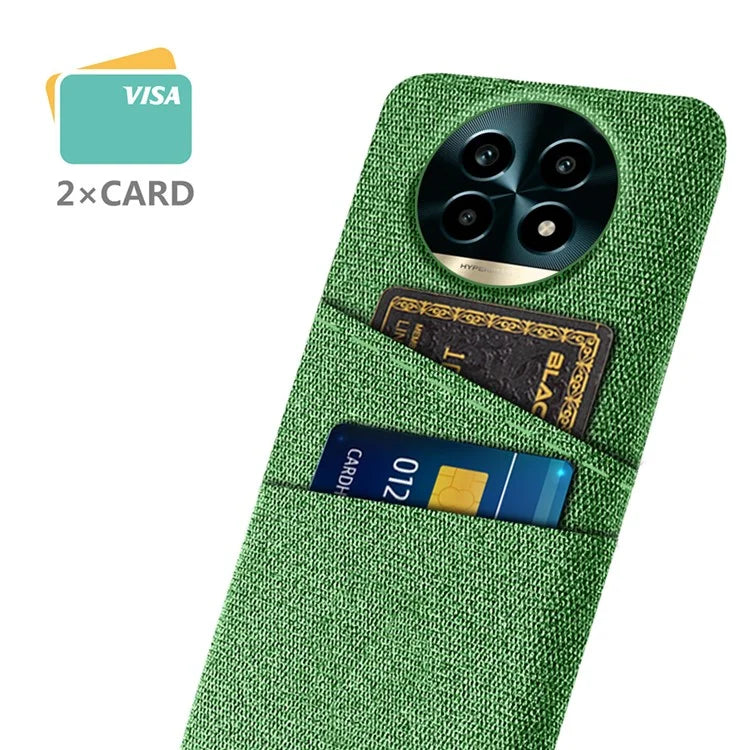 For Realme 13 Pro 5G Case Cloth + Hard PC Phone Cover with Dual Card Slots