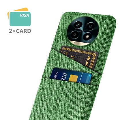 For Realme 13 Pro 5G Case Cloth + Hard PC Phone Cover with Dual Card Slots