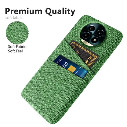 For Realme 13 Pro 5G Case Cloth + Hard PC Phone Cover with Dual Card Slots