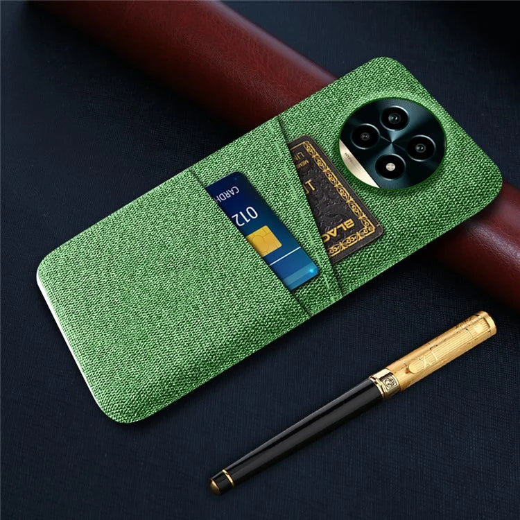 For Realme 13 Pro 5G Case Cloth + Hard PC Phone Cover with Dual Card Slots