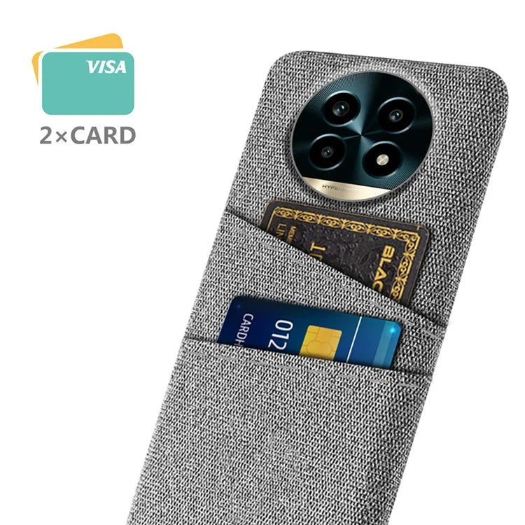 For Realme 13 Pro 5G Case Cloth + Hard PC Phone Cover with Dual Card Slots