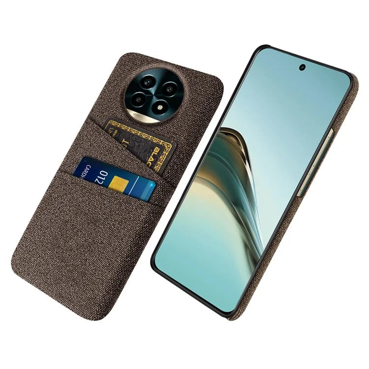 For Realme 13 Pro 5G Case Cloth + Hard PC Phone Cover with Dual Card Slots