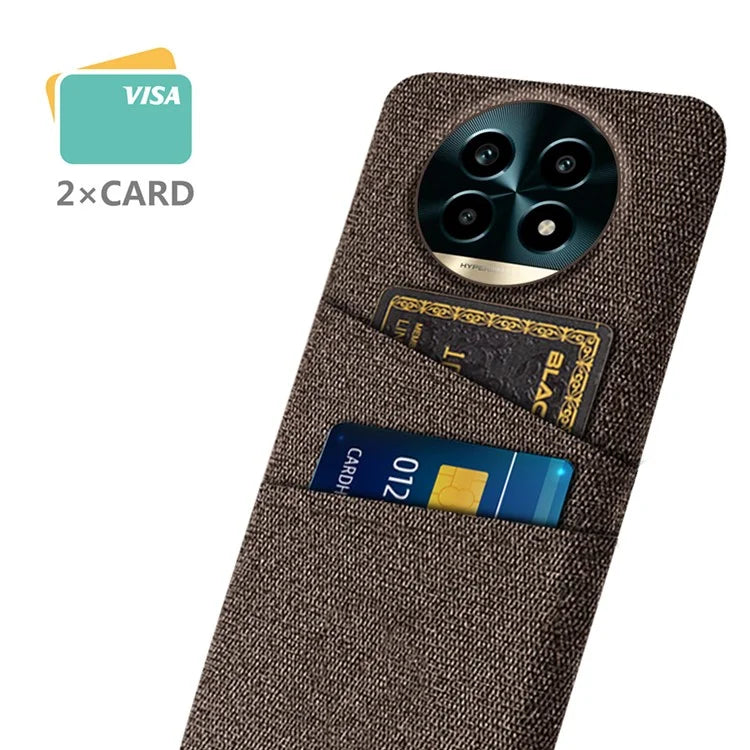 For Realme 13 Pro 5G Case Cloth + Hard PC Phone Cover with Dual Card Slots