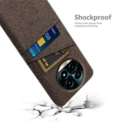 For Realme 13 Pro 5G Case Cloth + Hard PC Phone Cover with Dual Card Slots