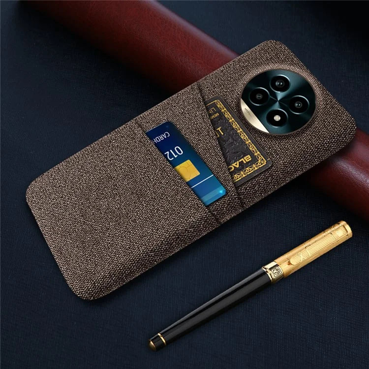 For Realme 13 Pro 5G Case Cloth + Hard PC Phone Cover with Dual Card Slots