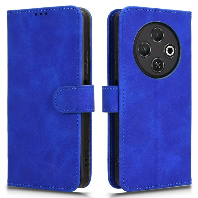 For TECNO Spark 30C Leather Case Skin-Feel Anti-Drop Wallet Flip Phone Cover