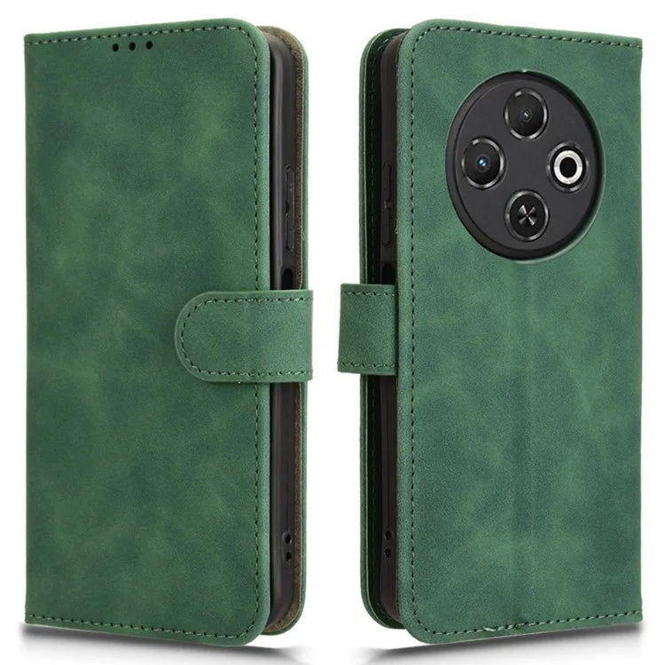 For TECNO Spark 30C Leather Case Skin-Feel Anti-Drop Wallet Flip Phone Cover