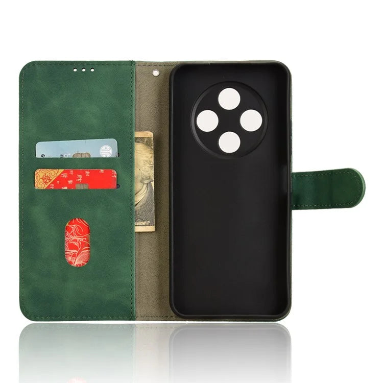 For TECNO Spark 30C Leather Case Skin-Feel Anti-Drop Wallet Flip Phone Cover