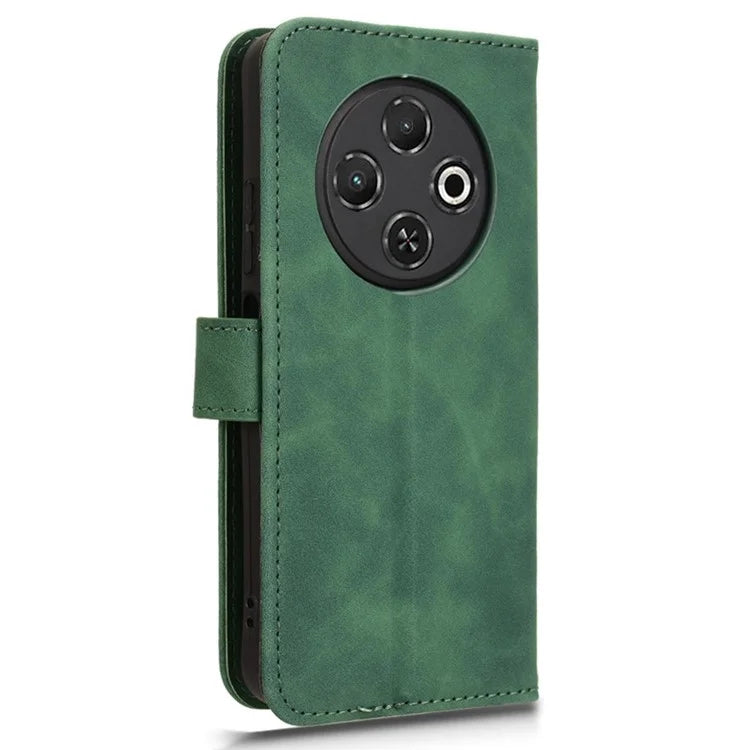 For TECNO Spark 30C Leather Case Skin-Feel Anti-Drop Wallet Flip Phone Cover