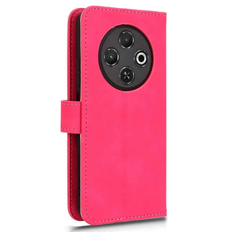 For TECNO Spark 30C Leather Case Skin-Feel Anti-Drop Wallet Flip Phone Cover