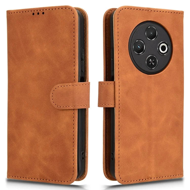 For TECNO Spark 30C Leather Case Skin-Feel Anti-Drop Wallet Flip Phone Cover