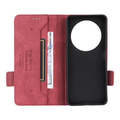 For Xiaomi Redmi 14C 4G Case Leather Wallet Flip Phone Cover with Hardware Decor