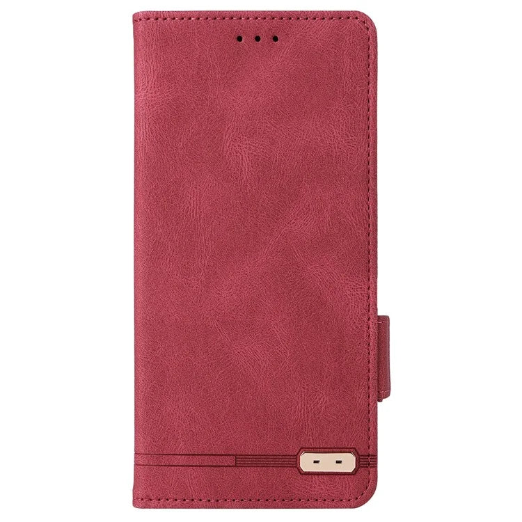 For Xiaomi Redmi 14C 4G Case Leather Wallet Flip Phone Cover with Hardware Decor