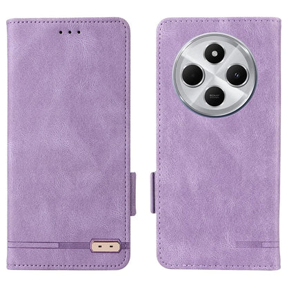 For Xiaomi Redmi 14C 4G Case Leather Wallet Flip Phone Cover with Hardware Decor