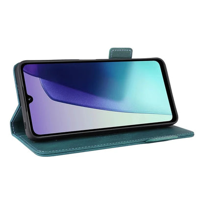 For Xiaomi Redmi 14C 4G Case Leather Wallet Flip Phone Cover with Hardware Decor