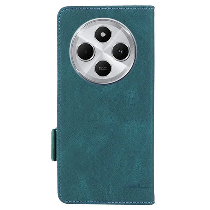 For Xiaomi Redmi 14C 4G Case Leather Wallet Flip Phone Cover with Hardware Decor