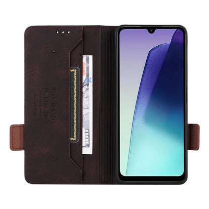 For Xiaomi Redmi 14C 4G Case Leather Wallet Flip Phone Cover with Hardware Decor