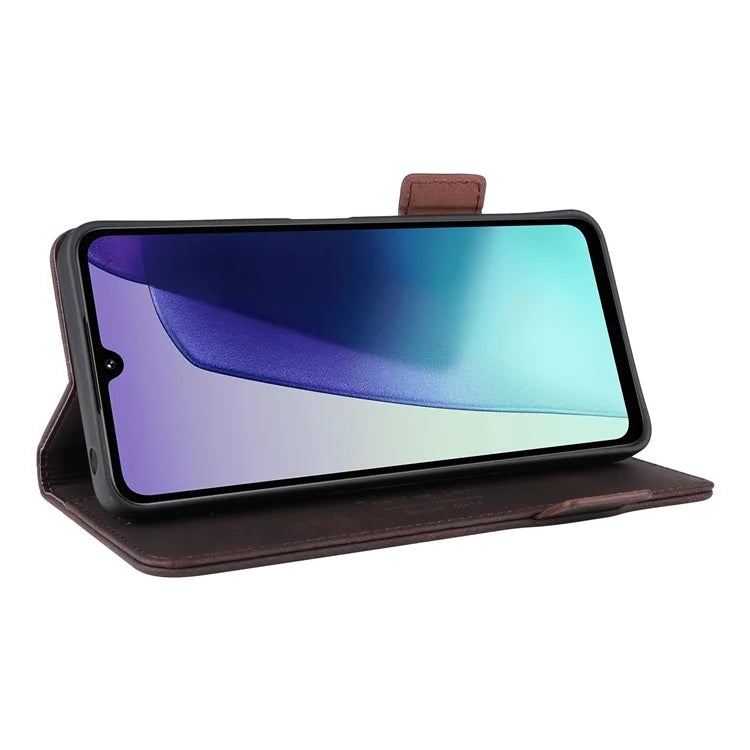For Xiaomi Redmi 14C 4G Case Leather Wallet Flip Phone Cover with Hardware Decor
