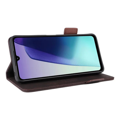 For Xiaomi Redmi 14C 4G Case Leather Wallet Flip Phone Cover with Hardware Decor