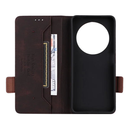 For Xiaomi Redmi 14C 4G Case Leather Wallet Flip Phone Cover with Hardware Decor