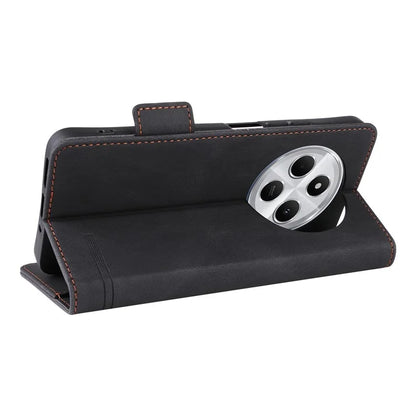 For Xiaomi Redmi 14C 4G Case Leather Wallet Flip Phone Cover with Hardware Decor