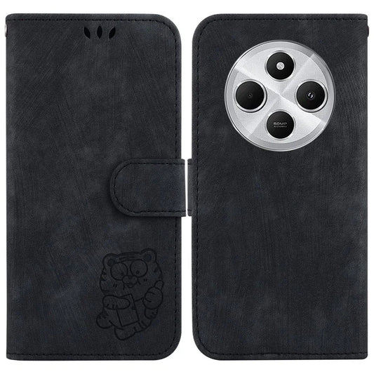 For Xiaomi Redmi 14C 4G Wallet Case Tiger Imprint Leather Shockproof Phone Cover