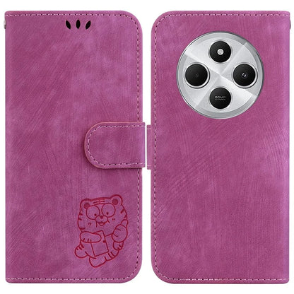 For Xiaomi Redmi 14C 4G Wallet Case Tiger Imprint Leather Shockproof Phone Cover