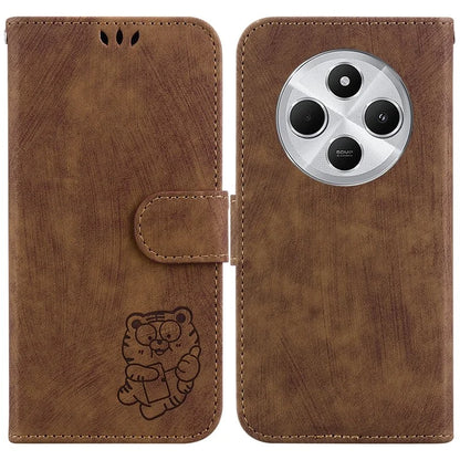 For Xiaomi Redmi 14C 4G Wallet Case Tiger Imprint Leather Shockproof Phone Cover