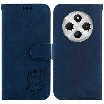 For Xiaomi Redmi 14C 4G Wallet Case Tiger Imprint Leather Shockproof Phone Cover